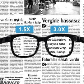 (Must Buy Both Eye) Metalless Reading Glasses Different Strength Each Eye Black-Left Eye+1.50