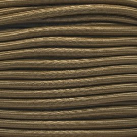 West Coast Paracord Bungee Elastic Nylon Shock Cord (1/4 Inch x 25 Feet, Coyote Brown)