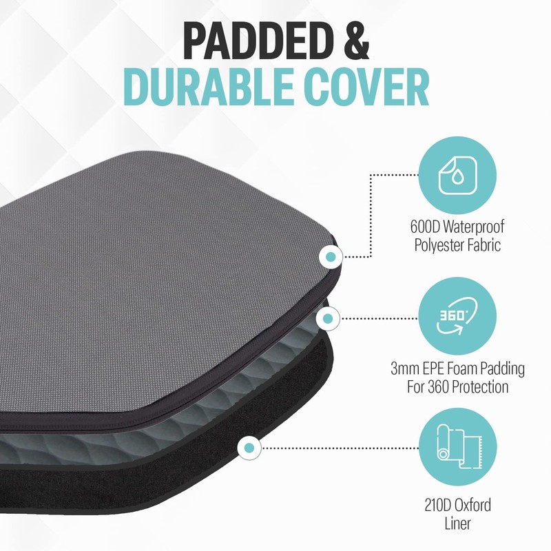 Palms-O-Aces Pickleball Paddle Cover (Gray)