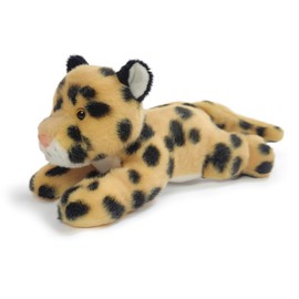 Hideekoog Stuffed Animal for Kids,12 inch Realistic Animal Plush Toy Lying Down Posture Animals,Plush for Boys Girls Adult Birthday Hug Teaching(L-Leopard)