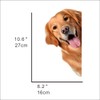 3D Dog in The Window Car Sticker Funny Dog Decal
