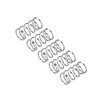 sourcing map Compression Spring, 5Pcs 304 Stainless Steel, 5mm OD,
