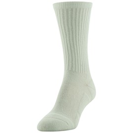 GOLDTOE Women's FIT TEC Cushion Crew Socks, 6-Pairs, White, Shoe Size: 6-9