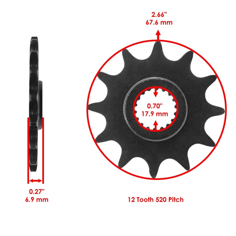 Suzuki Gold O-Ring Drive Chain & Sprockets Kit for Suzuki