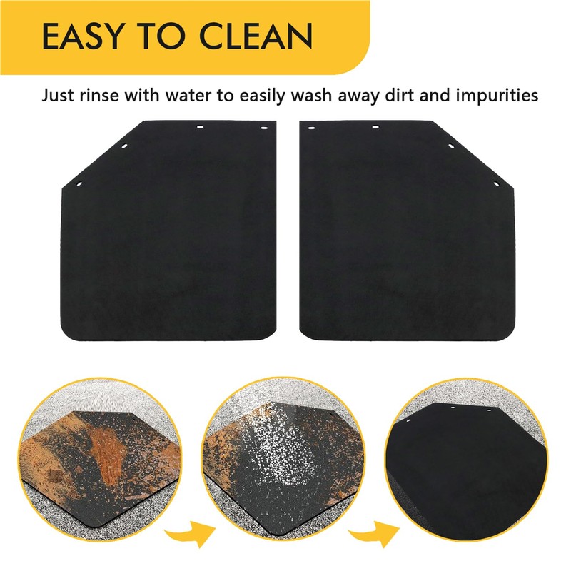 RILONH 24 x 24Inch Mud Flaps for Semi Trucks Tractor