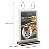 2Pcs Table Flip Menu Holder with 6 Pages Sleeve, 4"
