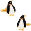 Cuff-Daddy Penguin Cufflinks Gold-Tone with Presentation Box