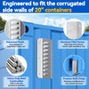 2 Pcs Shipping Container Air Vent Kits, Galvanized Steel Transportation