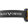 Black Crevice Ski Goggles with Spherical Lenses Black/Red Revo