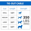 Dudiun100ft Tie Out Cable for Dogs Up to 350LBS Dog