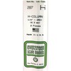 Evergreen 70EG287 Scale Model Plastic Rod, H Steel, Thickness 0.2