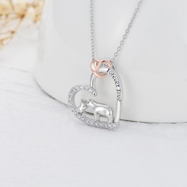 Seiyang Mama Bear Necklace with 1 Cub 925 Sterling Silver Mother Daughter Son Necklace Polar Bear Pendant Mother Day Jewellery Gift for Women Mom