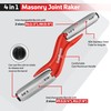 Goldblatt Red Masonry Brick Jointer Tool, 4 Sizes Barrel Jointer,