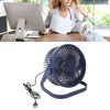 Small Air Circulator Fan 2 Adjustable Speed Blue Portable Rechargeable