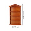 Odoria 1/12 Scale Miniature Wooden Shelf Mini Bookshelf Bookcase with