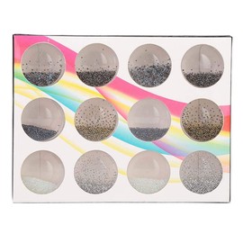 12 Grids Nail Art Fashionable 3D Steel Ball Nail DIY Metal Micro Beads Manicure Tool Mini Metal Balls for Nail Art DIY Ball Decorations