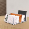 LELE LIFE Acrylic Mail Organizer for Desk, 5 Compartments Thick