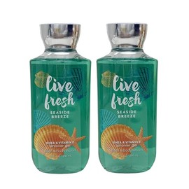 Generic Bath and Body Work Live Fresh Seaside Breeze - Pack of Two - Shower Gel