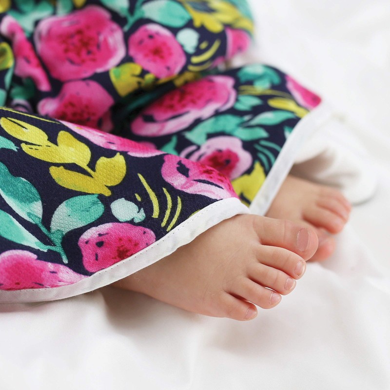 Asciugamano con Cappuccio e Salviettina - Painted Peony