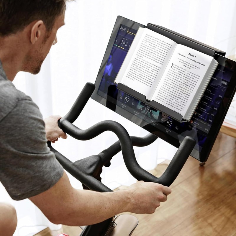 Treadmill Book Holder,Treadmill Laptop Holder - Rack Desk Mount Clamp