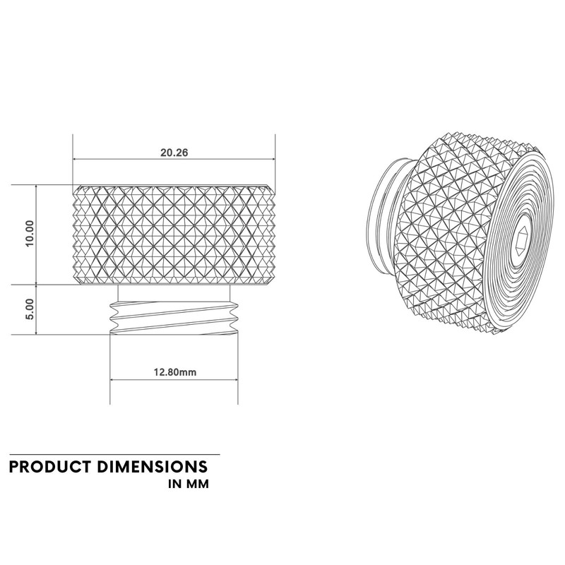 Bykski G 1/4in Exhaust Pressure Valve for Watercooling Computers (B-EXV-X)