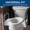 Bemis Rise 4.5" Raised Toilet Seat with Handles, Toilet Seat
