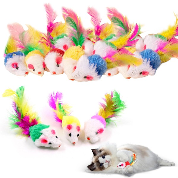 Pack of 20 Cat Toys, Mouse Toy for Cats, Mouse