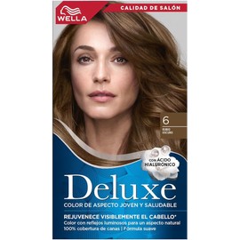 Wella Deluxe, Tinte Permanente 6 Rubio Oscuro, 207 G