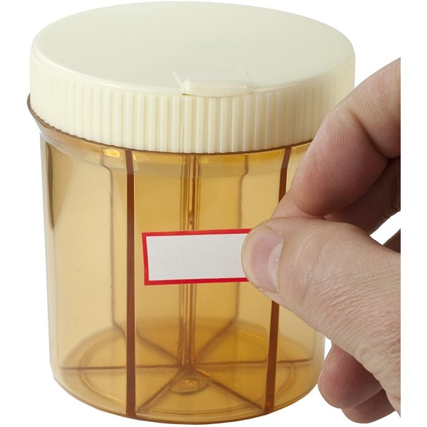 PILL VITAMIN DISPENSER ORGANIZER ~ Container Case Box Holder Reminder w/ Labels