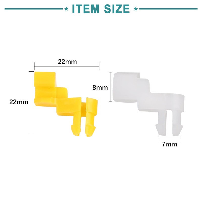 ACROPIX Bumper Fender Retainer Fasteners Door Lock Rod Clips for