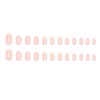 24pcs Long Almond False Nail French Glitter Star River Nail