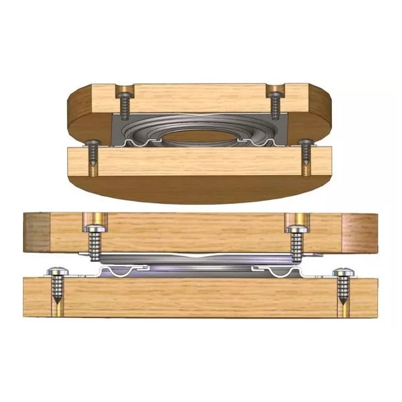 Herrajes Guerrero Base Giratoria Plato Giratorio Embalerado 15cm