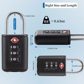 EASTDEER Luggage Locks,TSA Approved Locks, Luggage Suitcase Baggage Locks,Combo Lock Locks with Code (2 Count)