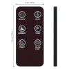 For Greystone Replaced Remote for Greystone RV Fireplace WF36BCFW F2655T