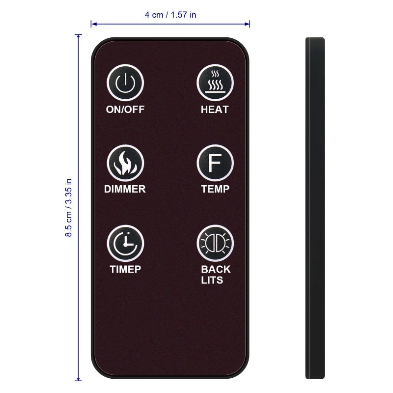 For Greystone Replaced Remote for Greystone RV Fireplace WF36BCFW F2655T