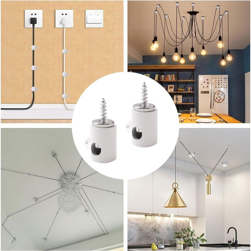 INCREWAY Chandelier Lighting Hook, 6PCS Pendant Lighting Hook Swag Hook