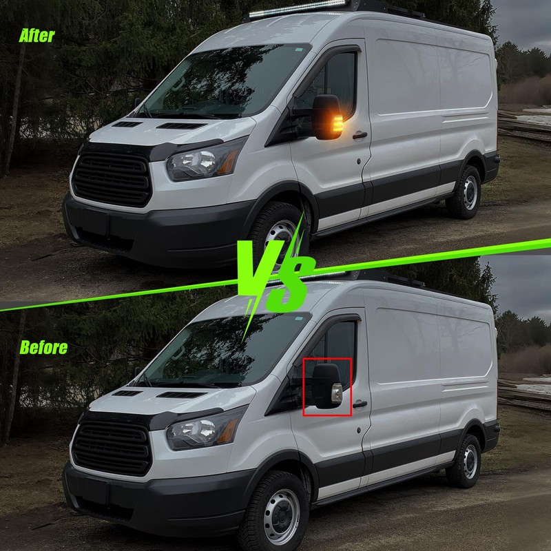 ATLEDLT LED Side Mirror Turn Signal Lights Compatible with 2015-2023