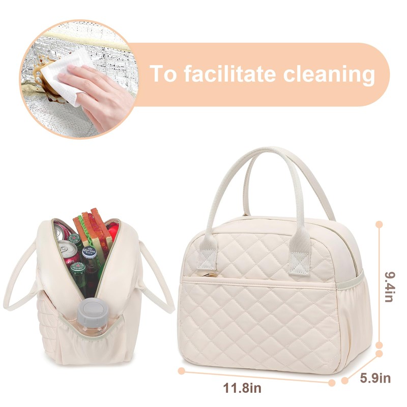 LOIDOU Insulated Lunch Bag Small Cooler Bag for Office School