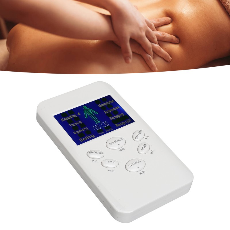 Dual Output Muscle Stimulating Machine Multifunctional Rechargeable Electronic Pulse Massager