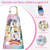 PLULON 4 Pcs Kids Aprons with Pockets Painting Apron for