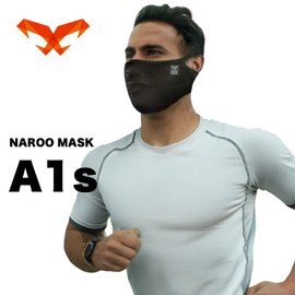 NAROO MASK A1s Sports Mask, For Winter, Short Length, Not Uncomfortable Breathability, Cold Protection, Windproof, Cold Air & Dryness, Blocks 95% UV Rays, Running, Cycling, Bike, neon lime