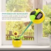 Wakauto 2pcs Sunflower Bobblehead Solar Dashboard Dancing Flower Head Shaking