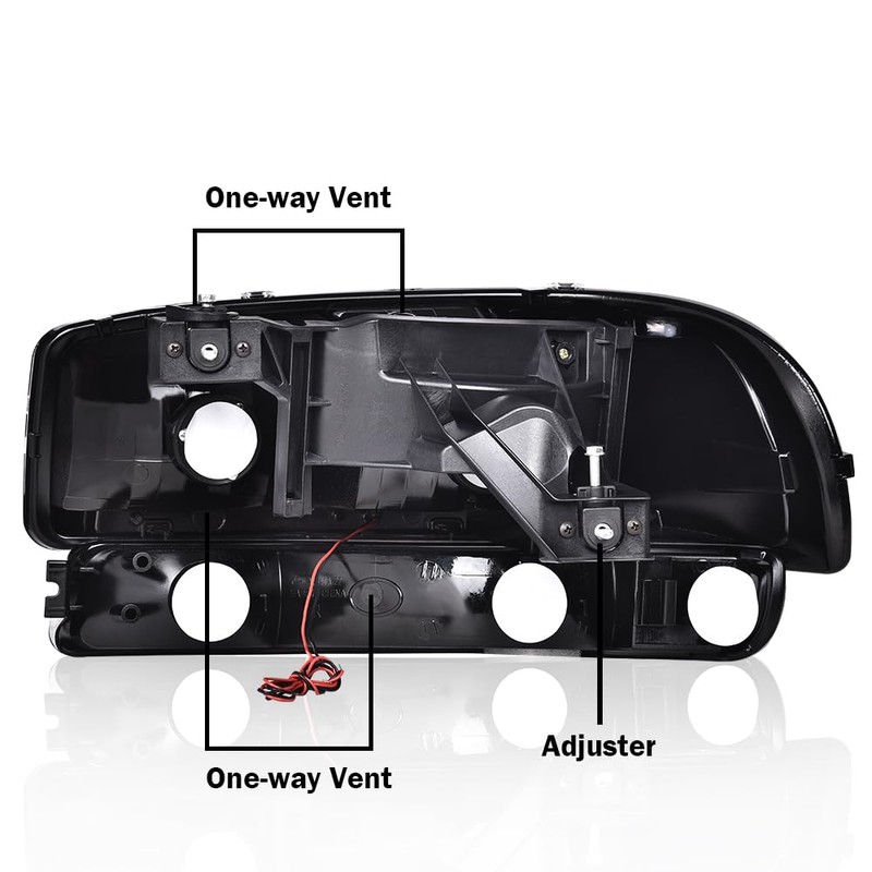 PIT66 LED DRL BAR Headlights Assembly, Compatible with 1999-2006 GMC