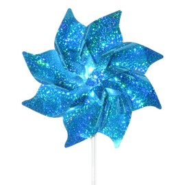 In the Breeze 2710 Mylar Pinwheel Decorative Spinner-8 Piece Bag, Teal Sparkle/8 PC