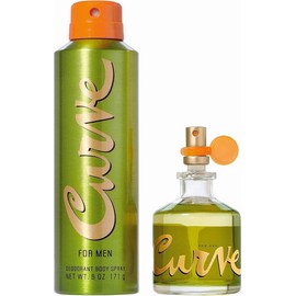 CURVE for Men 2 pcs GIFT SET 2.5 oz Cologne Spray + 6 oz Deodorant Body Spray
