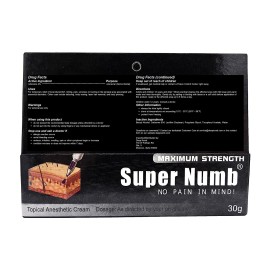 SuperNumb 30g - SUPER NUMB Tattooing Skin Cream Piercing Waxing Laser