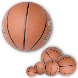 StikArt 16 Removable Basketball Wall Decal Stickers in 7 Sizes (2" to 9.5")