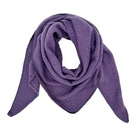 Ziona Women's Lightweight Winter Autumn Triangle Scarf Soft XXL Winter Scarf 202 x 82 cm, purple
