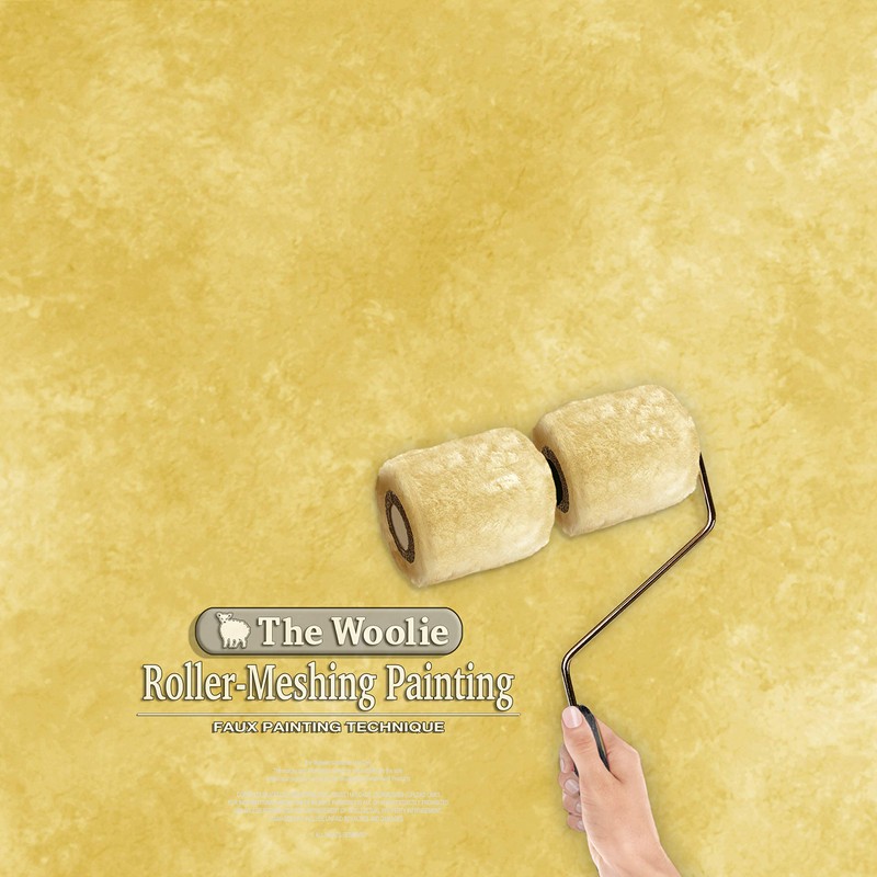 The Woolie 2-Color Paint Roller Faux Painting Technique (Beginner-Starter-KIT)