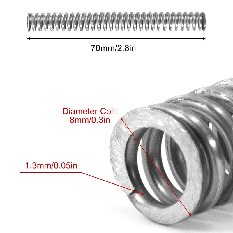 GUNGY Compression Spring Stainless Steel Spring Compression Springs 70 mm
